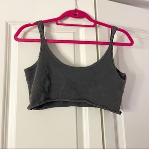 Joah brown cropped tank